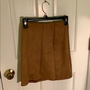 suede skirt from pretty little thing